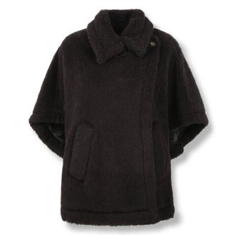 Max Mara Mantella Tebe - Dames - Jassen - Bruin - Maat: ONE Size Zijde