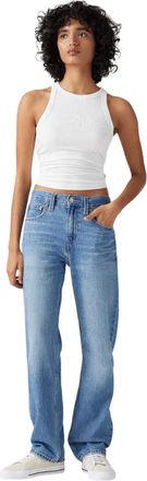 Levi's Damesjeans met lage taille en rechte pijpen uit de Pro-collectie (Blauw)