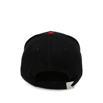 Rhude RHFW26HA01743 Eagle Motif Embroidered Baseball Cap - Black