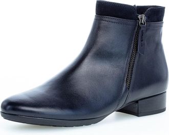 Gabor Women Ankle Boots, Ladies Ankle Boots,Low Boots,Half Boots,Bootie,Ankle high,Zipper,Blue (Midnight),38.5 EU / 5.5 UK
