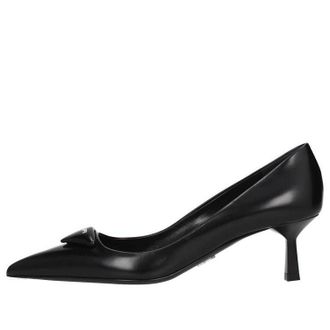 Prada (WMNS) PRADA Spazzolato Heels Black 1I928M_055_F0002_F_055