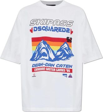 Dsquared2 Heren, Tops, Wit, Maat: XL Katoen