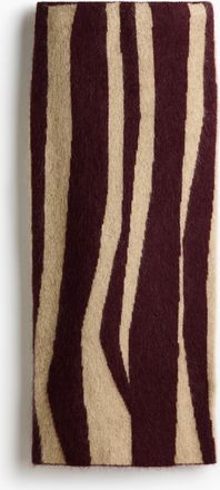 H&M Jacquard-knit mohair-blend skirt - Red