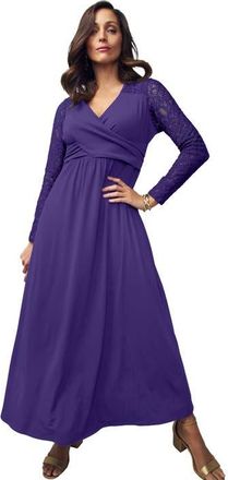 Jessica London Lace Sweetheart Dress in Midnight Violet at Nordstrom, Size 28