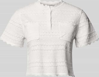 Oh April T-Shirt in Strick-Optik Modell Serin in Offwhite, Gr&ouml;&szlig;e XS