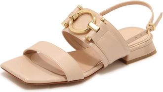 Albano 5375 Soft Nude - Dames - Sandalen - Roze - 35 EU - Leer - Schoenen