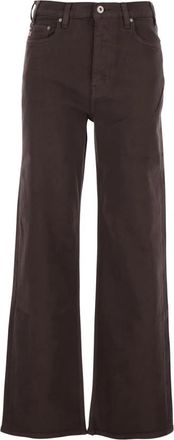 AG - Adriano Goldschmied Wide Leg Jeans - Dames - Loose Fit Jeans - Bruin - W26 - Katoen - Jeans
