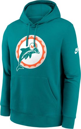 Nike Miami Dolphins Club Logo Nike Mens NFL Pullover Hoodie in Green | NKDK4DZ9PV-N09