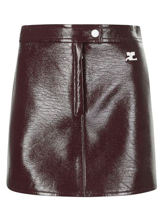 Courrèges Reedition Logo Patch Mini Skirt