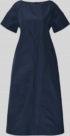 Max Mara Flie&szlig;endes Freizeitkleid mit Baumwoll-Anteil Modell PIOPPO in Dunkelblau, Gr&ouml;&szlig;e 34