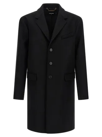 Dsquared2 Black Wool coat