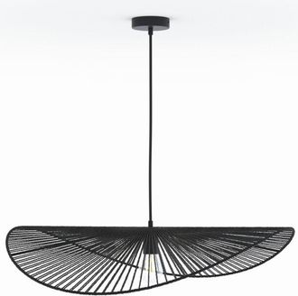 Rendez-Vous D&eacute;co L&aacute;mpara De Techo Negra De Papel De Cuerda 75 Cm - Mada