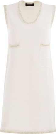 Fabiana Filippi Knitted Mini Dress With Sequin Edging