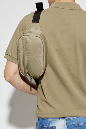 Kenzo Belt Bag With Embroidered Logo, Mens, Green