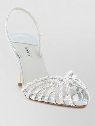 Le Silla embrace sandals pointed toe rhinestone heel