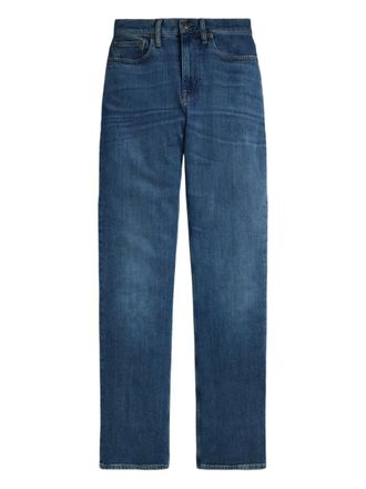 Polo Ralph Lauren high-waisted straight jeans - women - Cotton/Spandex/Elastane - 31 - Blue