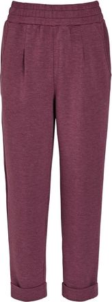 Varley The Rolled Cuff Pant 25in Stretch-jersey Sweatpants - Burgundy - Xxs (UK4 / Xxs)