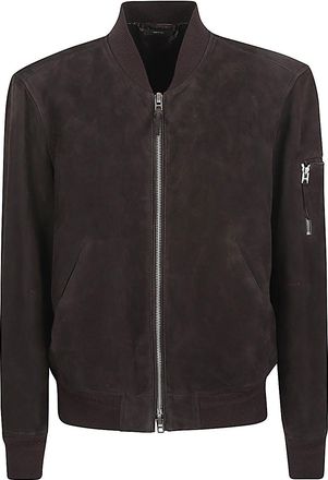 Tom Ford su&egrave;de leren bomberjack