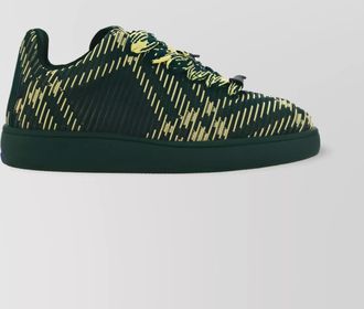 Burberry embroidered fabric sneakers