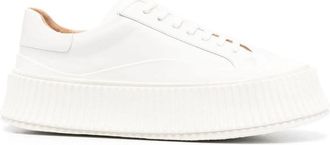 Jil Sander White Leather Sneakers