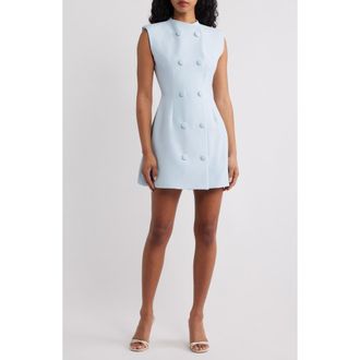 Odd Muse Cap Sleeve Fit & Flare Minidress in Powder Blue at Nordstrom, Size X-Large