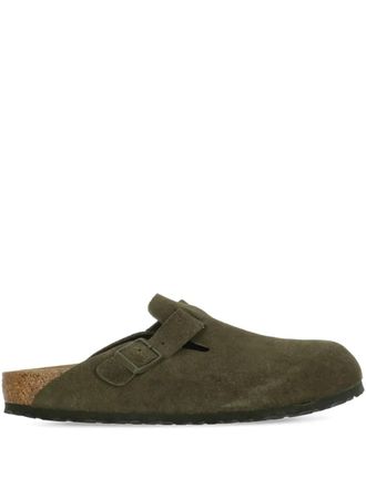 Birkenstock Boston suede clogs - Green