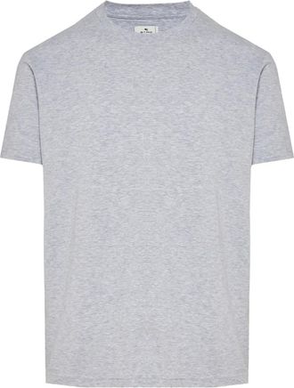 Etro crew-neck T-shirt - men - Fabric - M - Grey