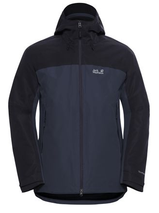Jack Wolfskin 3-in-1-Funktionsjacke JACK WOLFSKIN, Herren, Gr. XXL, blau (midnight sky), Obermaterial: 100% Polyester, normal, Jacken 3-in-1-Funktionsjacke, 3in1, w