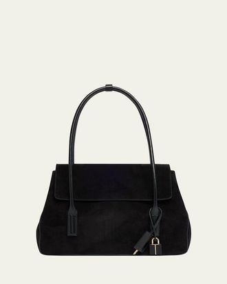 Tom Ford Eclipse Medium Suede & Leather Shoulder Bag