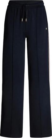 Joop Broeken, Dames, Blauw, L, Rechte broek met contrasterende streep aan de zijkant