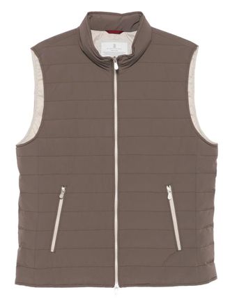 ダウンベスト BRUNELLO CUCINELLI Monile reversible vest (MPMWE3080 C7082) Brunello Cucinelli Reversible Down Puffer Vest | Nordstrom