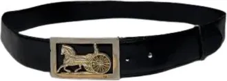 Celine Pre-owned Vintage Leren Riem - unisex - Vintage Accessoires - Zwart - ONE Size - Leer - Vintage