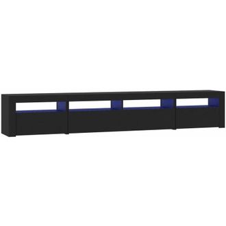 vidaXL Vidaxl - Mobile Porta tv con Luci led Nero 240x35x40 cm