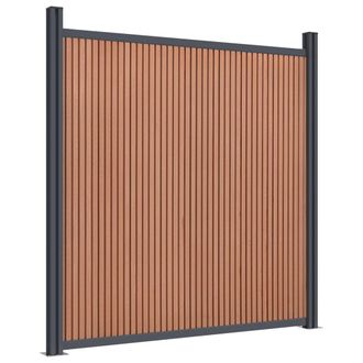 vidaXL Panel De Valla Wpc Marr&oacute;n 180x186 Cm Vidaxl