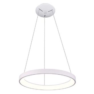 Trade Shop Trade Shop Traesio - Trade Shop - Lampadario Pendente Led 42 W Cct Lampada Sospensione Circolare 58cm Luci Ufficio - Blanco