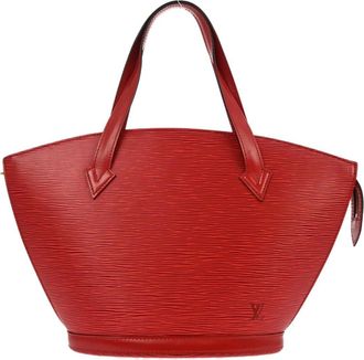 Louis Vuitton Saint Jacques Handbag Epi Leather Red Leather Handbag (Pre-Owned)