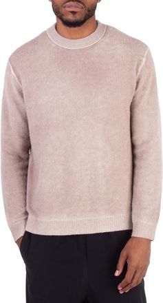 Acne Studios Mens Beige Printed Crewneck Jumper, Size Medium