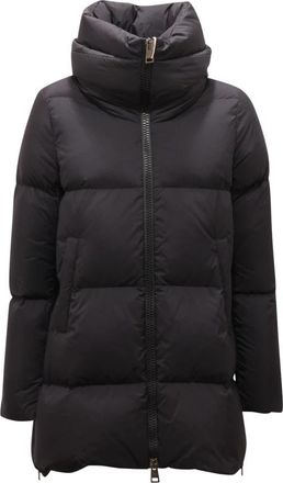 Herno Piumino WO Down Jacket - Dames - Gewatteerde jassen - Zwart - XS - Nylon - Jassen