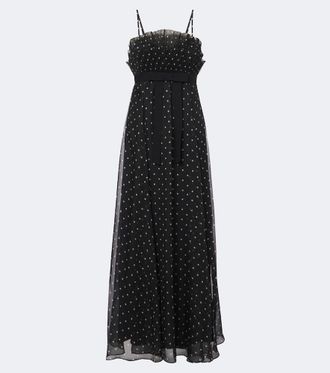 Zimmermann Polka-dot ruffled maxi dress