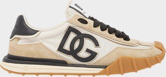 Dolce & Gabbana Men & apos;s DG Nylon and Suede Low-Top Sneakers