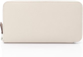 Hermès White Epsom Leather Long Wallet (Bi-Fold) (Pre-Owned)