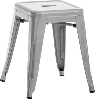 Clp Taburete Armin Plateado