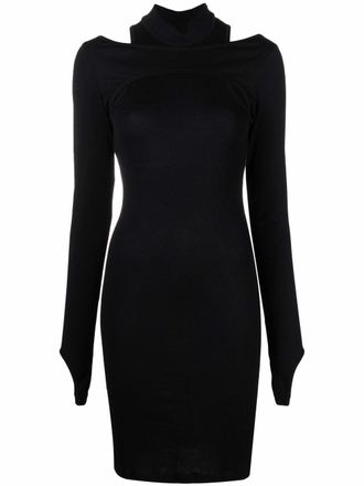 Helmut Lang Abito a collo alto - Nero