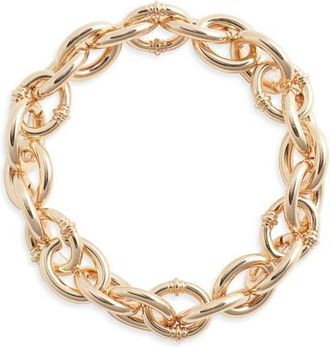Nordstrom Oval Link Stretch Bracelet in Gold at Nordstrom