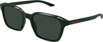 Gucci Square Frame Zonnebrillen - Heren - Zonnebrillen - Groen - 52 MM - Accessoires