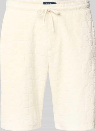 Mc Neal Shorts mit Strukturmuster und Eingrifftaschen in Ecru, Gr&ouml;&szlig;e XXL