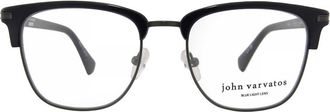 John Varvatos Demo Square Mens Eyeglasses VJV193 0BLA 50