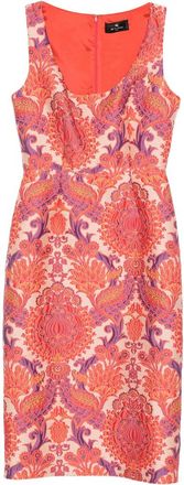 Etro Floral-brocade Sleeveless Dress