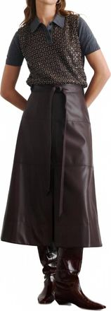 Tanya Taylor Hudley Skirt In Oxblood