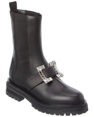 Sergio Rossi Biker Prince Leather Boot